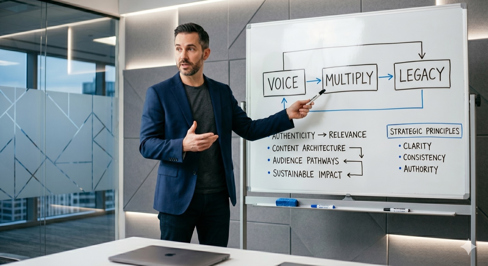 Eric at the whiteboard