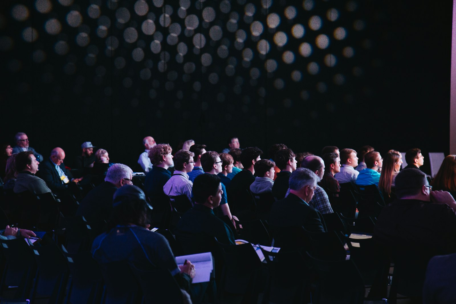 Audience seated at a live event